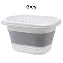 Collapsible Plastic Laundry Basket Folding Pop Up Bathroom Dirty Clothes Basket Household Plastic Large Storage