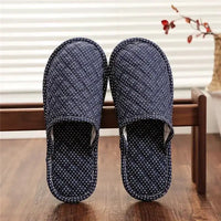 Couple’s Four Seasons Home Indoor Silent and Mute Pure Cotton Fabric Sole Soft Sole Non Harmful Solid Wood Floor
