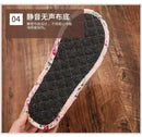 Couple’s Four Seasons Home Indoor Silent and Mute Pure Cotton Fabric Sole Soft Sole Non Harmful Solid Wood Floor