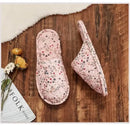 Couple’s Four Seasons Home Indoor Silent and Mute Pure Cotton Fabric Sole Soft Sole Non Harmful Solid Wood Floor
