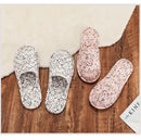 Couple’s Four Seasons Home Indoor Silent and Mute Pure Cotton Fabric Sole Soft Sole Non Harmful Solid Wood Floor