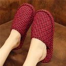 Couple’s Four Seasons Home Indoor Silent and Mute Pure Cotton Fabric Sole Soft Sole Non Harmful Solid Wood Floor