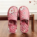 Couple’s Four Seasons Home Indoor Silent and Mute Pure Cotton Fabric Sole Soft Sole Non Harmful Solid Wood Floor