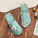 Couple’s Four Seasons Home Indoor Silent and Mute Pure Cotton Fabric Sole Soft Sole Non Harmful Solid Wood Floor