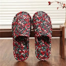 Couple’s Four Seasons Home Indoor Silent and Mute Pure Cotton Fabric Sole Soft Sole Non Harmful Solid Wood Floor