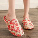 Couple’s Four Seasons Home Indoor Silent and Mute Pure Cotton Fabric Sole Soft Sole Non Harmful Solid Wood Floor