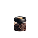 Coffee bean storage jar.