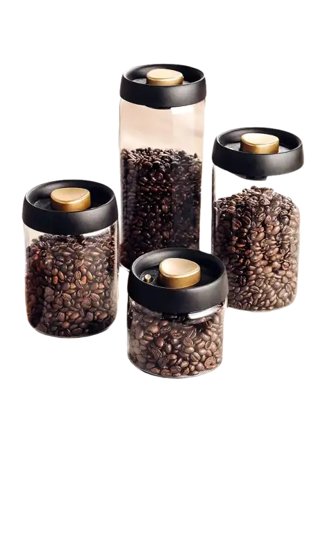 Vacuum airtight coffee cans.
