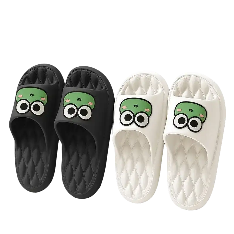 Hoppy Summer Beach Slides Your Cartoon Frog Soft Sandals