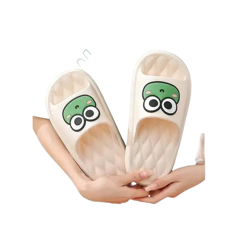 Hoppy Summer Beach Slides Your Cartoon Frog Soft Sandals