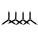 Four black shirt stays for Funky Bedmate Adjustable Sheet and Trendy Quilt Holder Clips