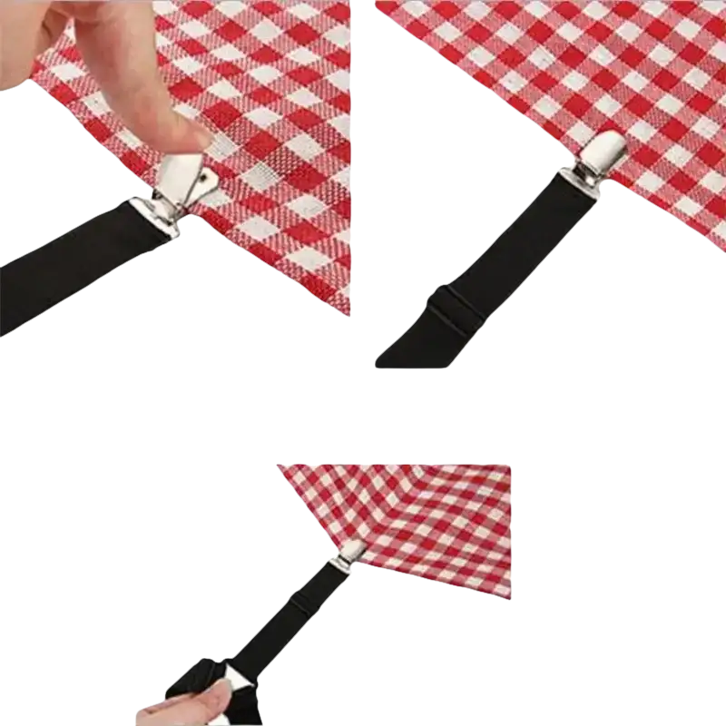 Funky Bedmate Adjustable Sheet and Trendy Quilt Holder Clips
