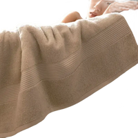 Beige trendy softabsorb cotton face towel for your cotton towel bathroom setup
