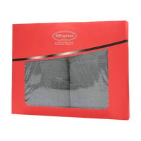 Gray towels in a red gift box, perfect for your trendy cotton towel bathroom