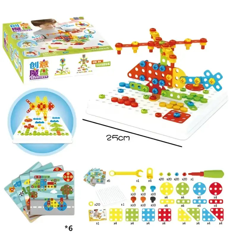 Children’s Educational Toys Hands-on toy Accessories Electric Drill - 240CPS Manual Stereo Creative