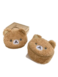 Fuzzy bear-shaped coin purses.