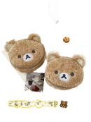 Fuzzy bear-shaped cosmetic bags.