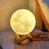 8 cm DIY Planet Lamp Moon Galaxy Night Light Art Painting Graffiti Birthday Gift Bedroom Living Room Decoration (With