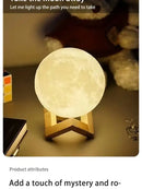 8 cm DIY Planet Lamp Moon Galaxy Night Light Art Painting Graffiti Birthday Gift Bedroom Living Room Decoration (With