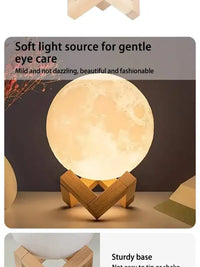 8 cm DIY Planet Lamp Moon Galaxy Night Light Art Painting Graffiti Birthday Gift Bedroom Living Room Decoration (With