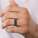 Galaxy Tungsten Opal Ring