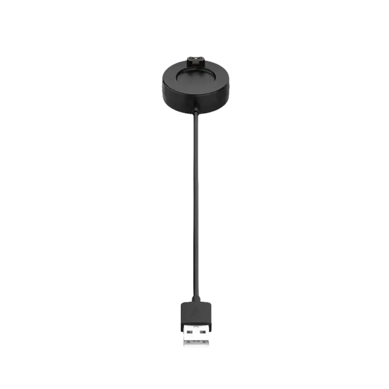 Black smartwatch charger.