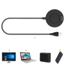 Black charging cable with USB connector.
