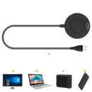 USB charging cable with a circular charging pad.