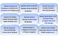 Garmin watch compatibility chart.