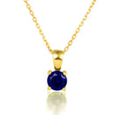 December Birthstone Silver Necklace for Seniors - September Blue Gang