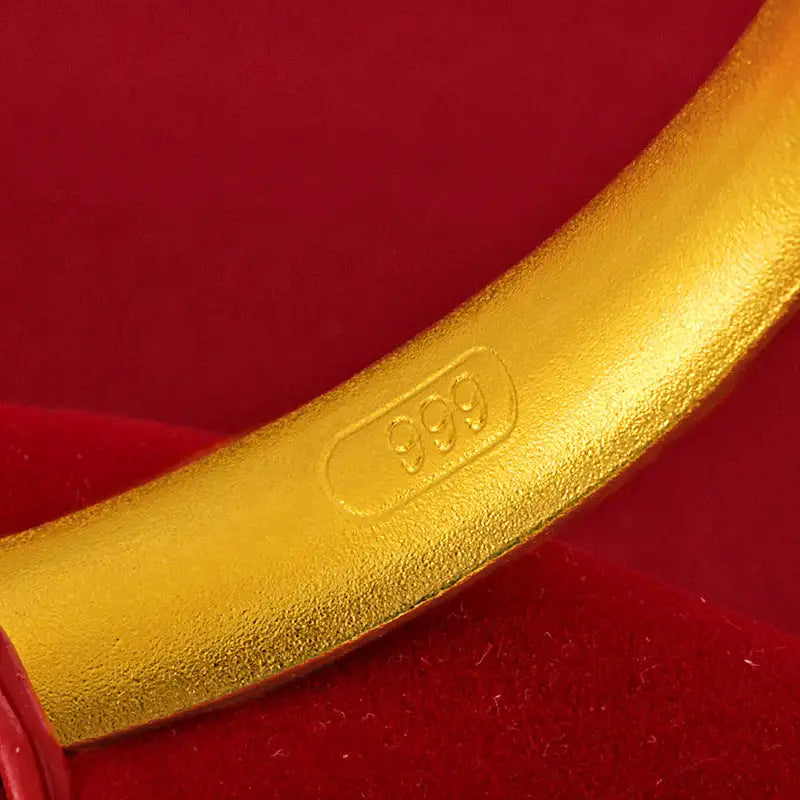Golden Blossom Bangle Trendy Gold Jewelry