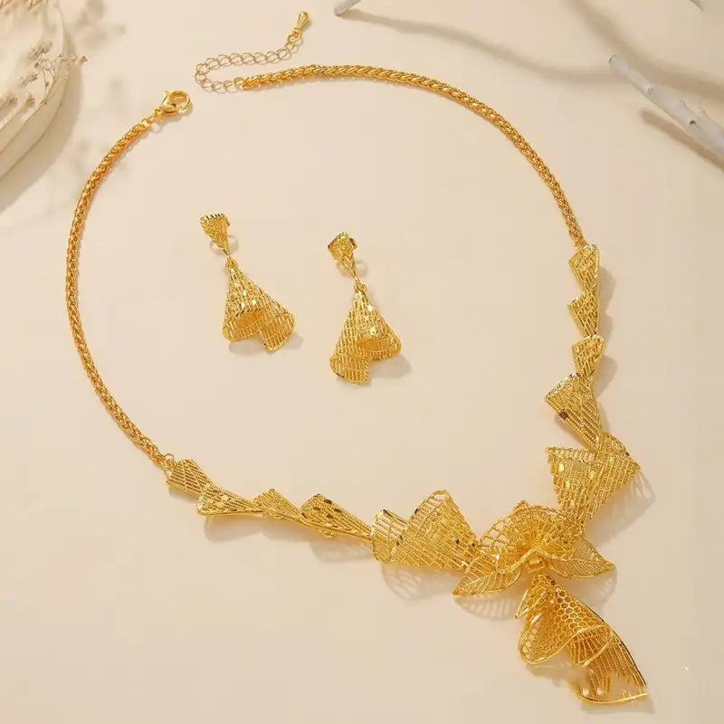 Hollow Lace Bridal Set - 5color
