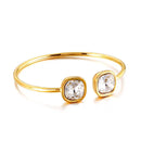 Stainless Square Hollow Bracelet