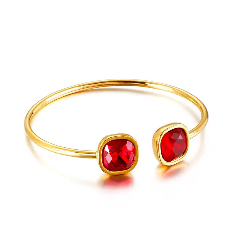 Stainless Square Hollow Bracelet