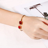 Stainless Square Hollow Bracelet