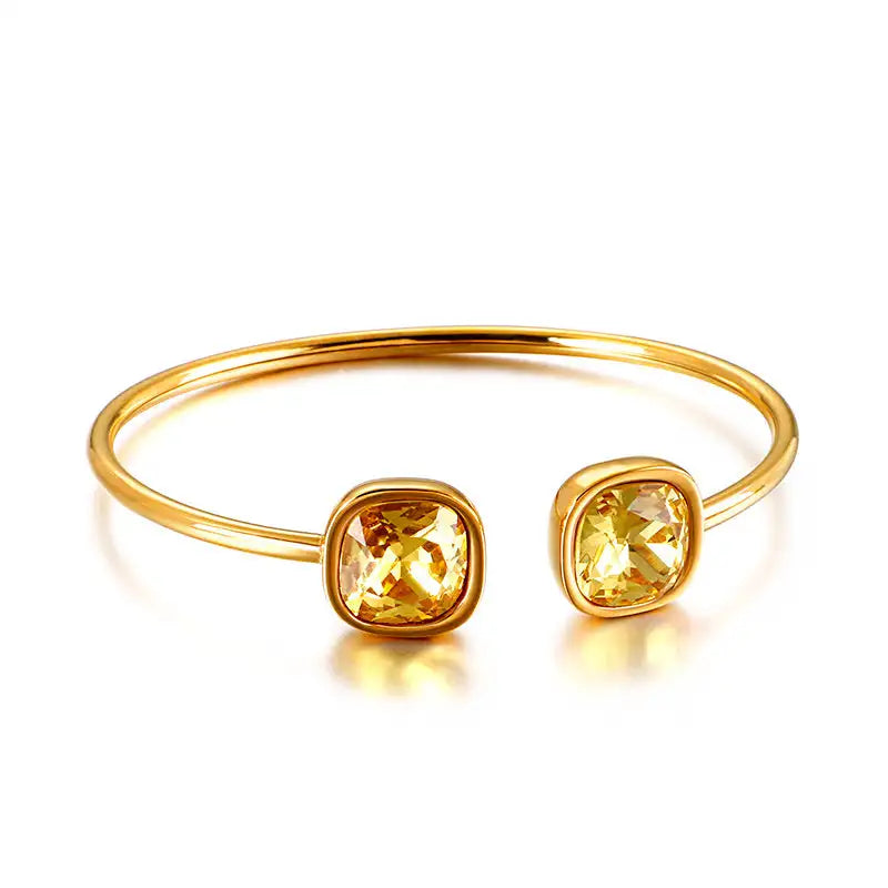 Stainless Square Hollow Bracelet