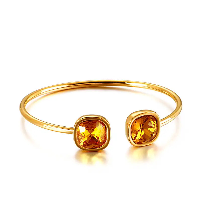 Stainless Square Hollow Bracelet
