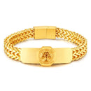 Gold-Plated Lucky Tree Hip Hop Bracelet - 1480 Bracelet