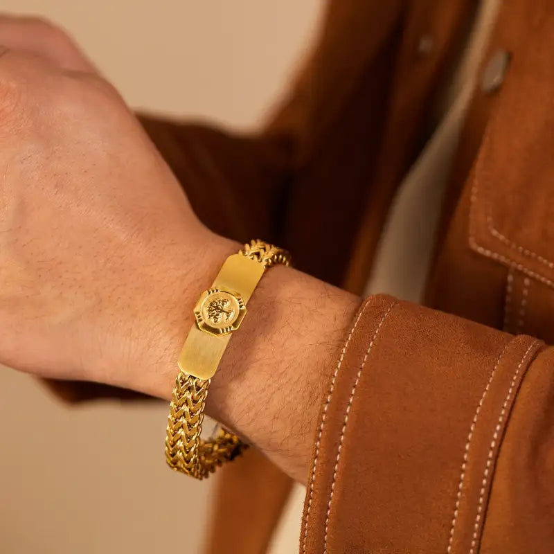 Golden Hip Hop Treasure Bracelet