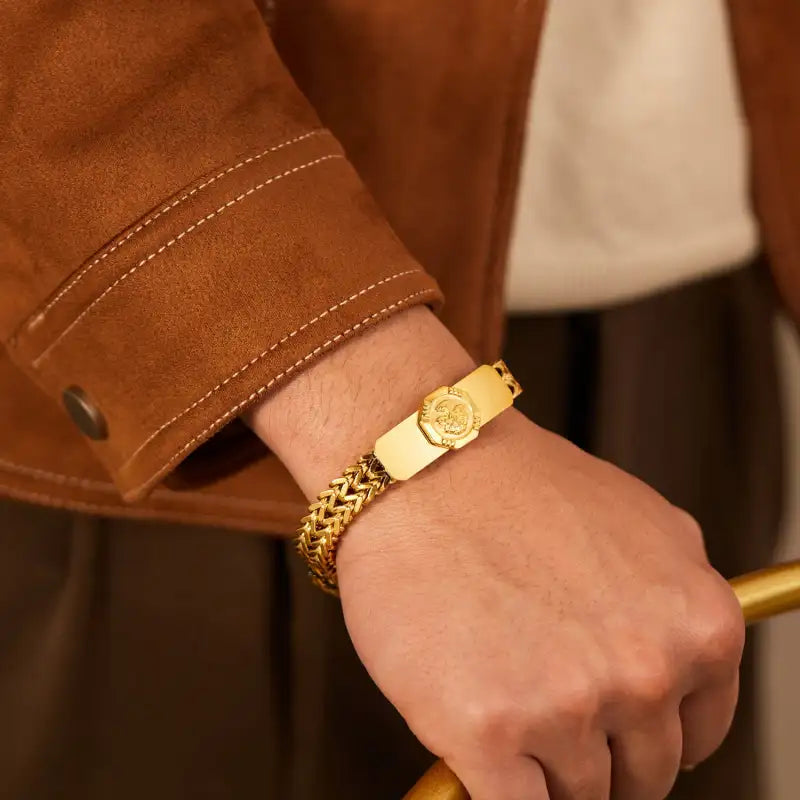 Golden Hip Hop Treasure Bracelet