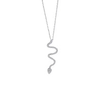 Serpent’s Embrace: Diamond S925 Silver Necklace