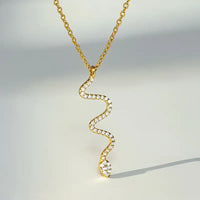 Serpent’s Embrace: Diamond S925 Silver Necklace