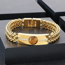 Tigereye Titan Men’s Curved Bracelet