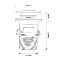 Plumbing fixture with dimensional specifications.