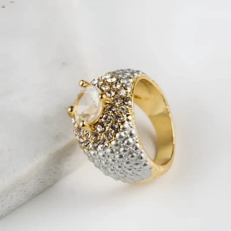 Gorgeous Gold American Gemstone Ring