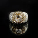 Golden Square Gemstone Ring - Yellow / No 10