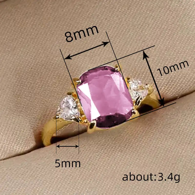 Gorgeous Gold Gemstone Rings Trendy Collection