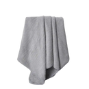 Gray striped bath towel from the Gray Stripes and Sass Microfiber Towel Set, super soft microfiber towel