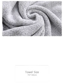 Gray microfiber bath towel from the trendy Gray Stripes and Sass set, supersoft and thickened