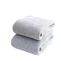 Trendy Gray Stripes and Sass Microfiber Towel Set with supersoft microfiber towels